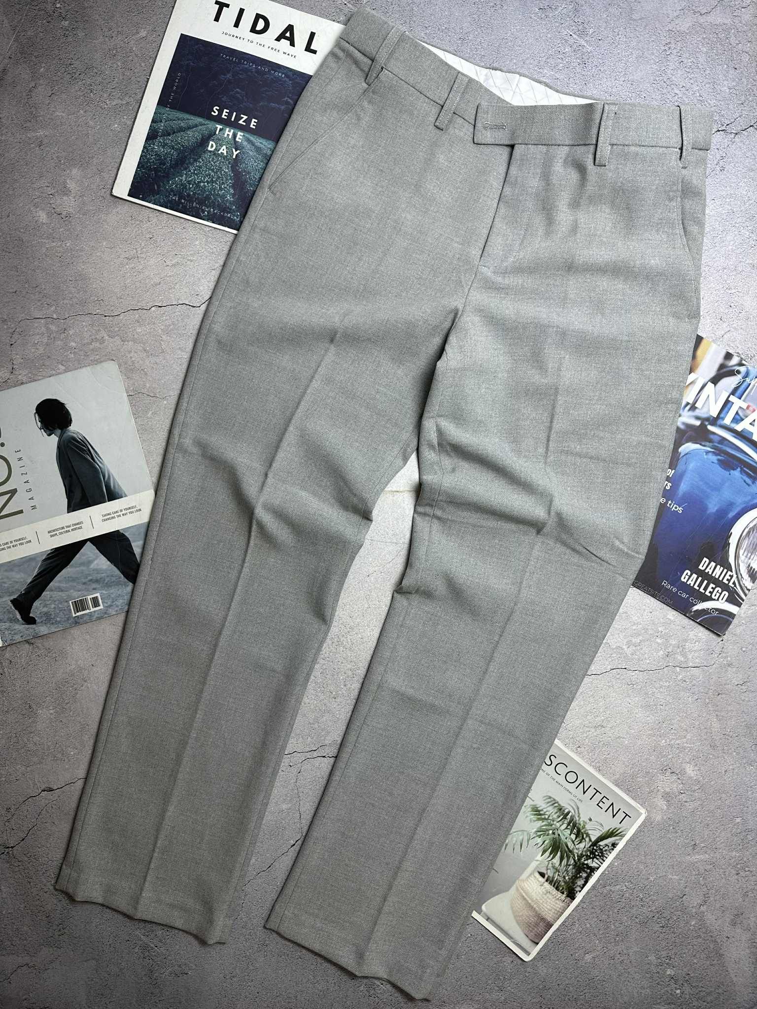 QUẦN VẢI LA.COSTE CẠP CHUN SLIM LOGO TÚI 6809