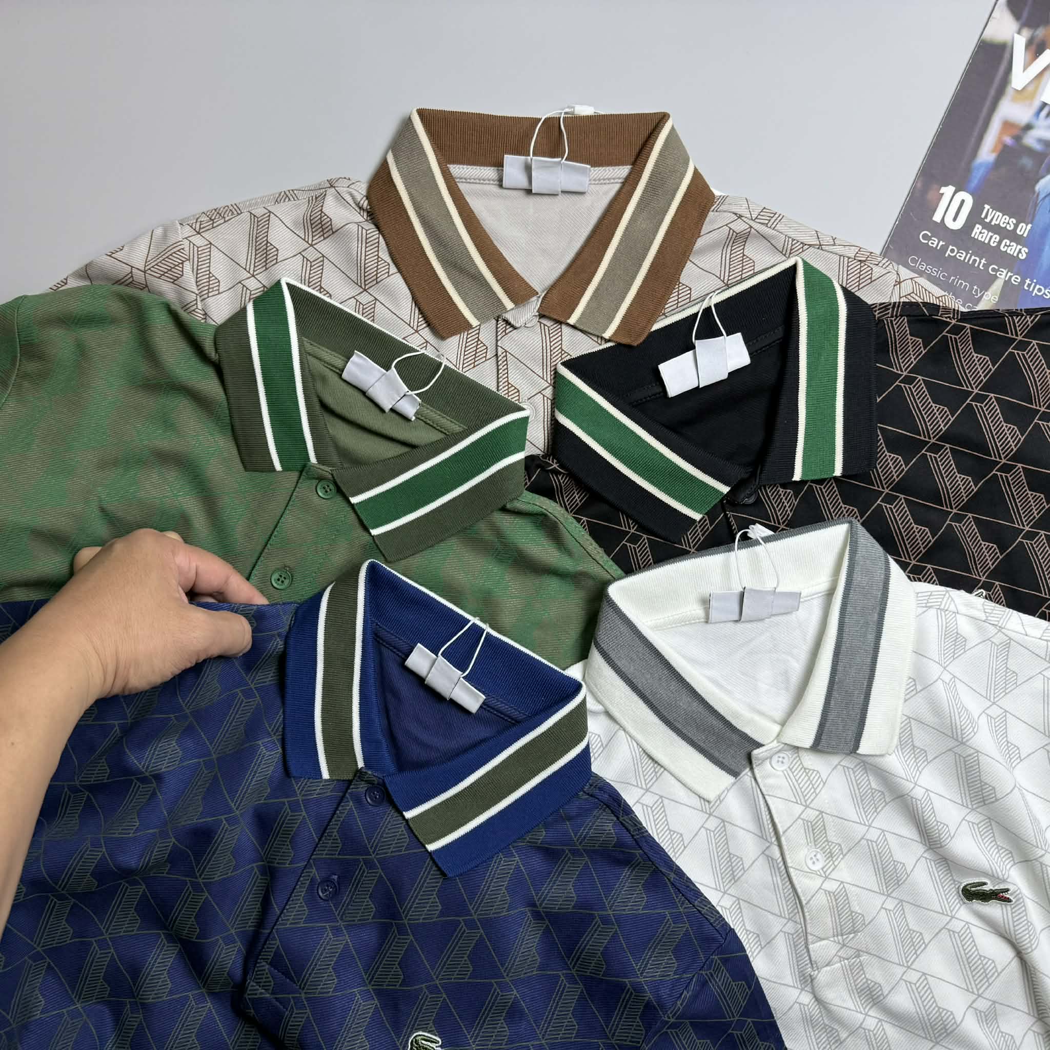 POLO LA.COSTE HỌA TIẾT SLIM 7620