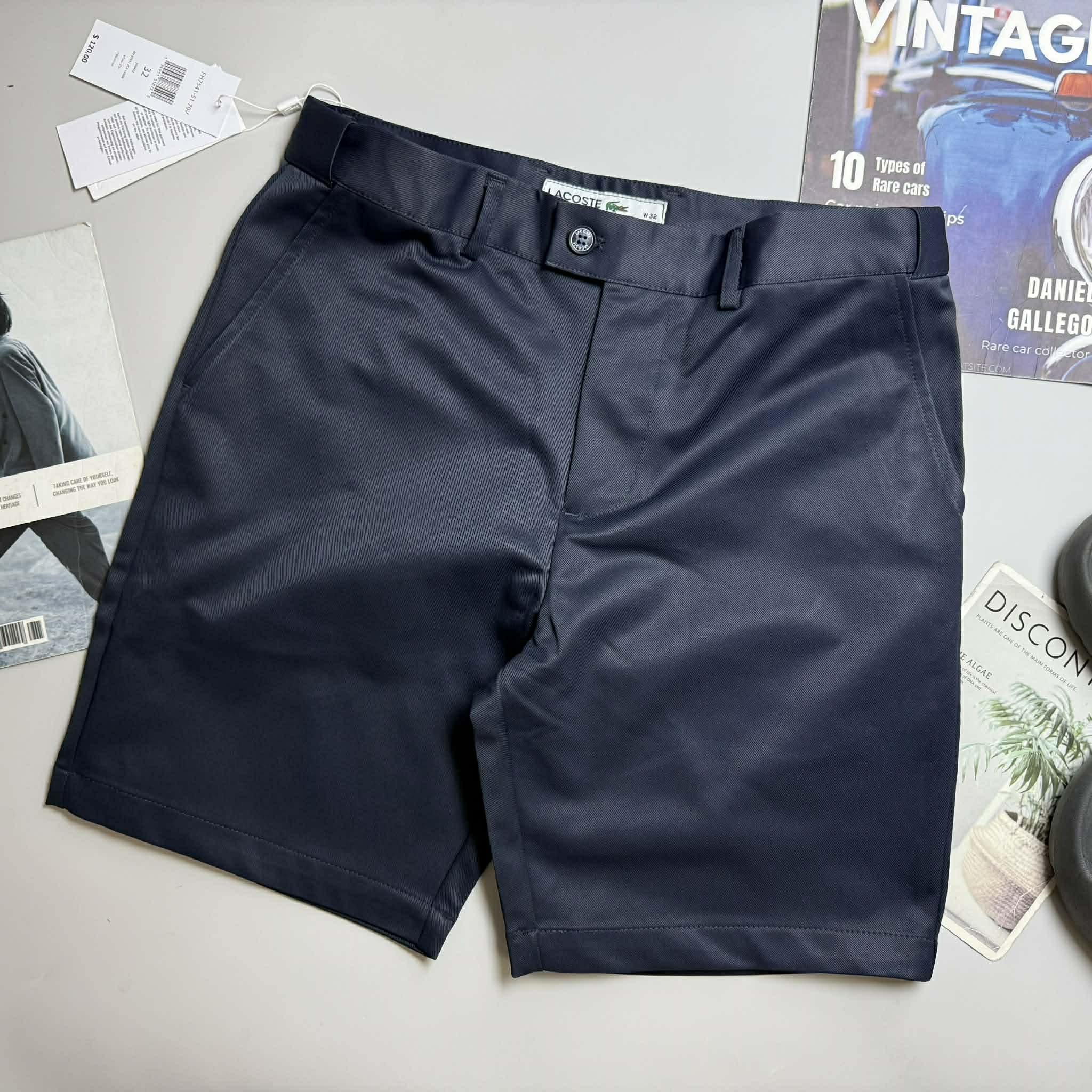 SHORT VẢI LA.COSTE LOGO TÚI SLIM 6627