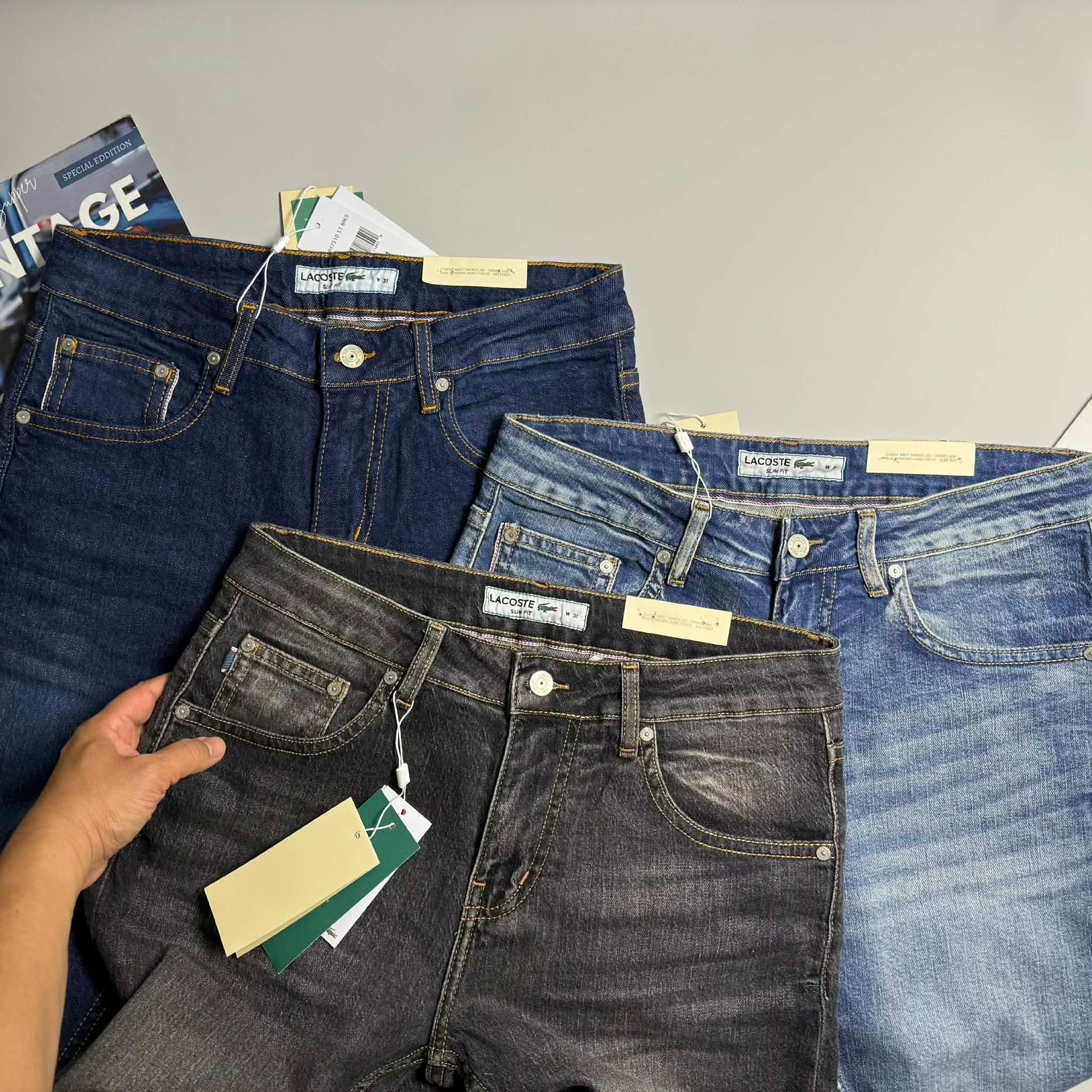 JEAN LA.COSTE SLIMFIT LOGO TÚI SAU 4826