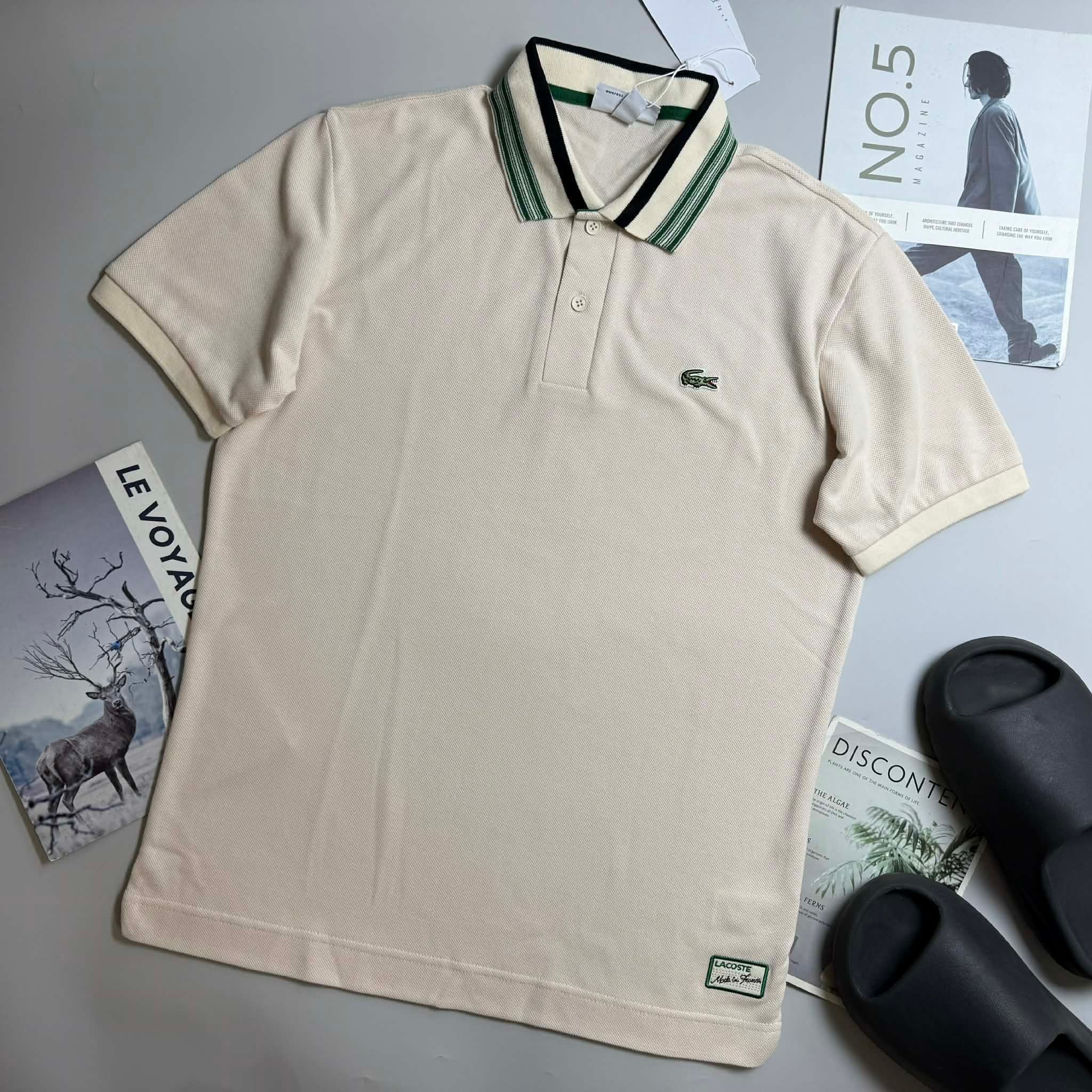 POLO LA.COSTE CỔ KẺ & LOGO VẠT ÁO 7628