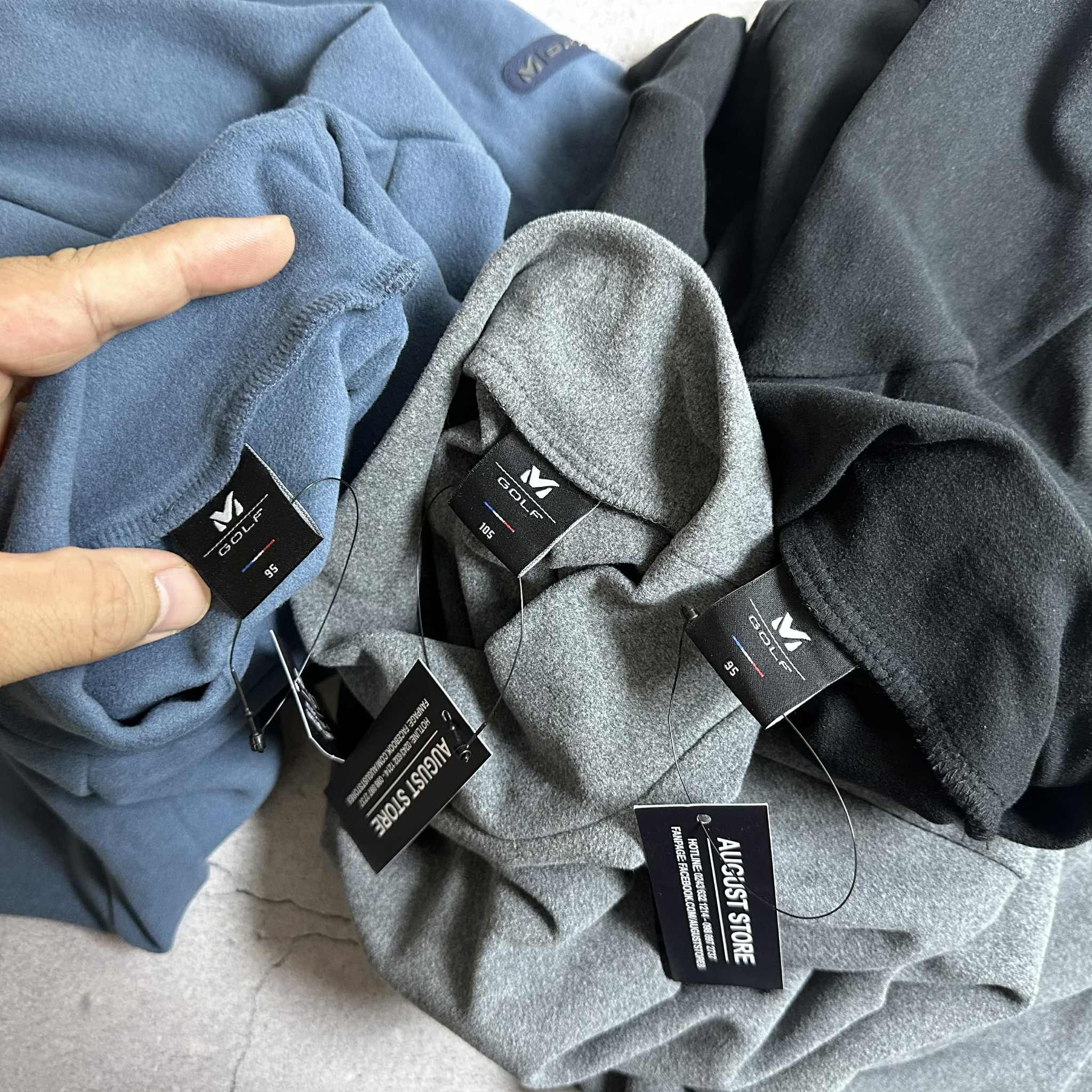 ÁO NỈ GIỮ NHIỆT CỔ 3P MI.LLET GOLF 6212