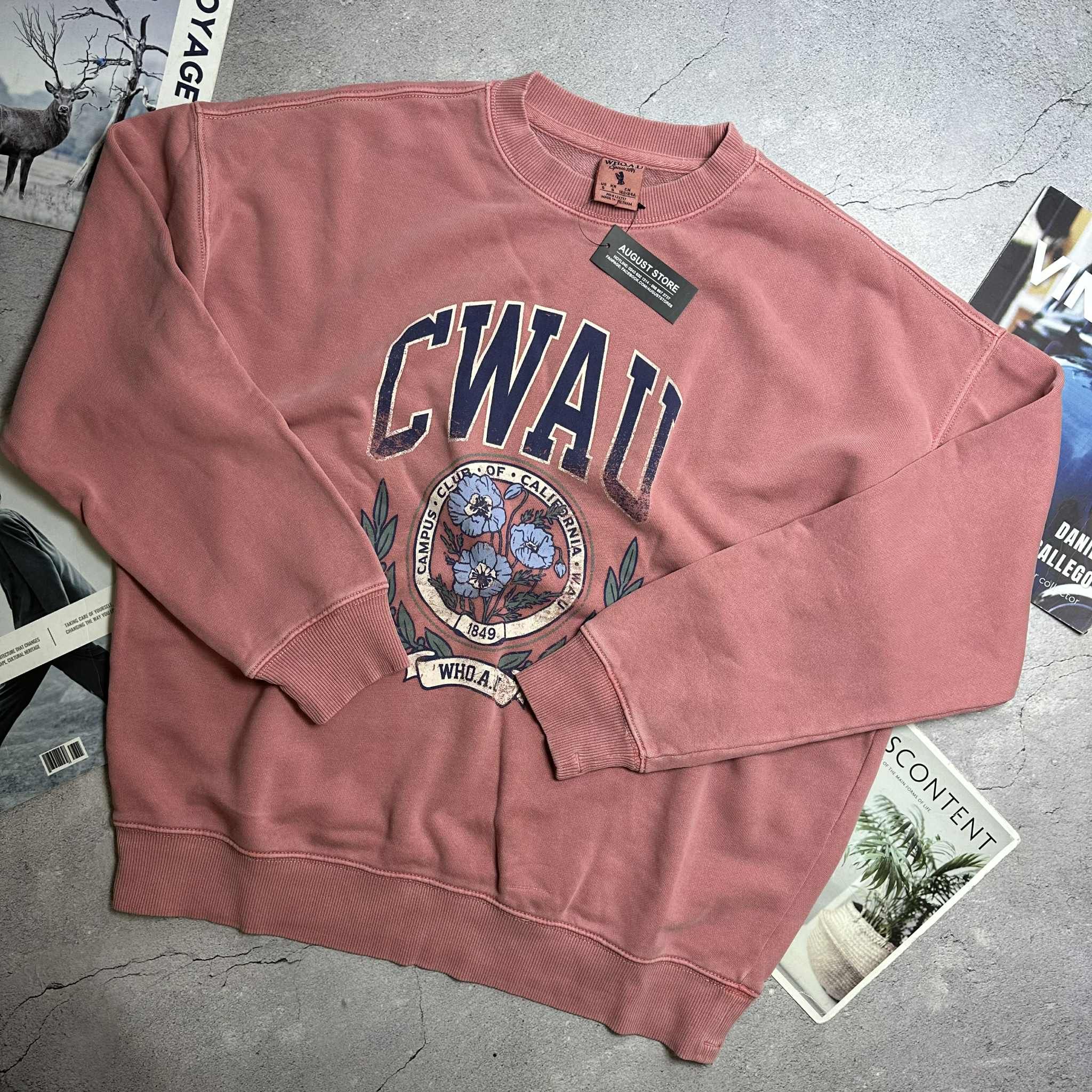 ÁO NỈ WHO.AU CALIFORNIA LETTER 7114