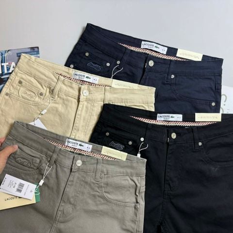 QUẦN KAKI LA.COSTE TÚI THÊU CHỮ SLIMFIT 4828