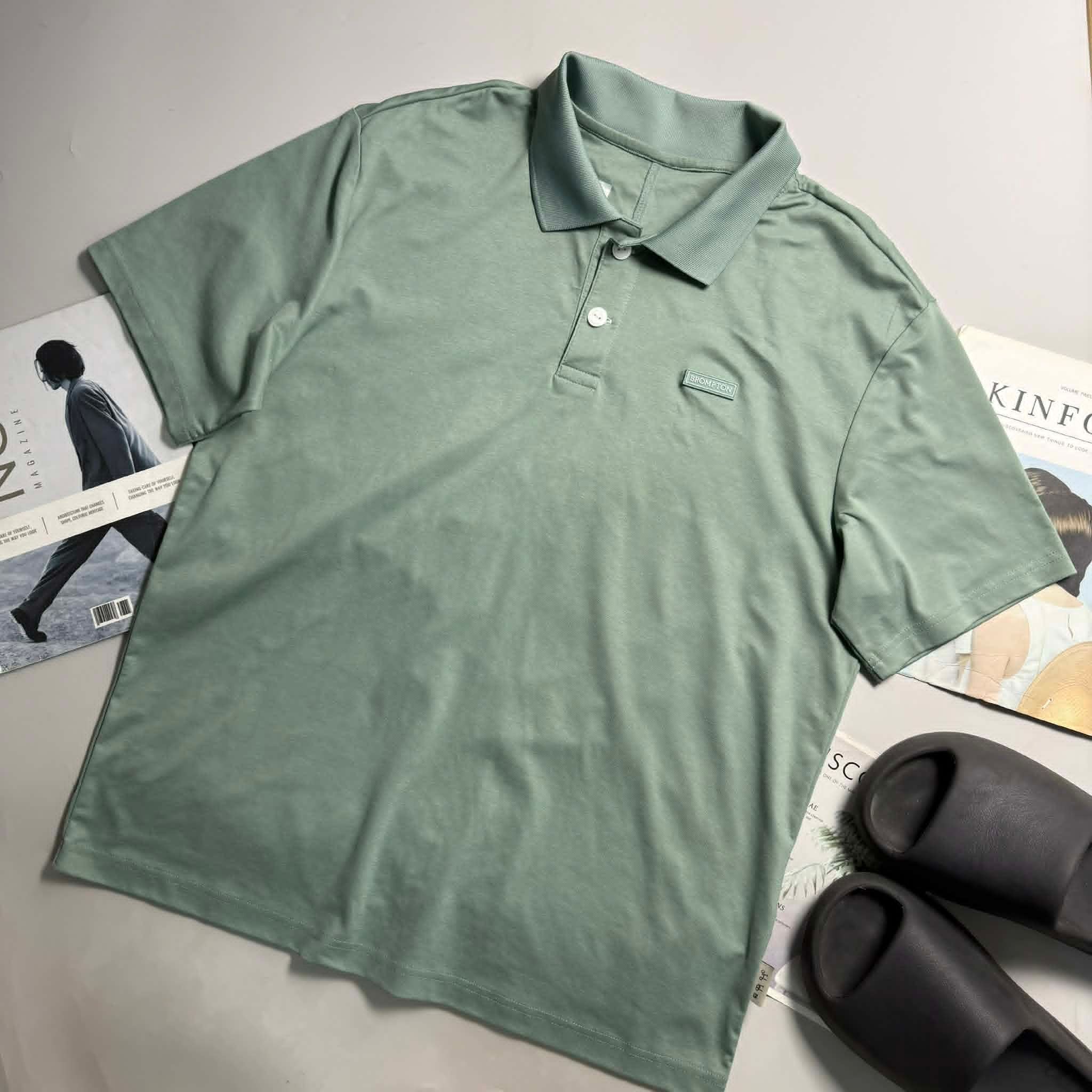 POLO BROMP.TON LOGO NGỰC VẢI SUPIMA 3695