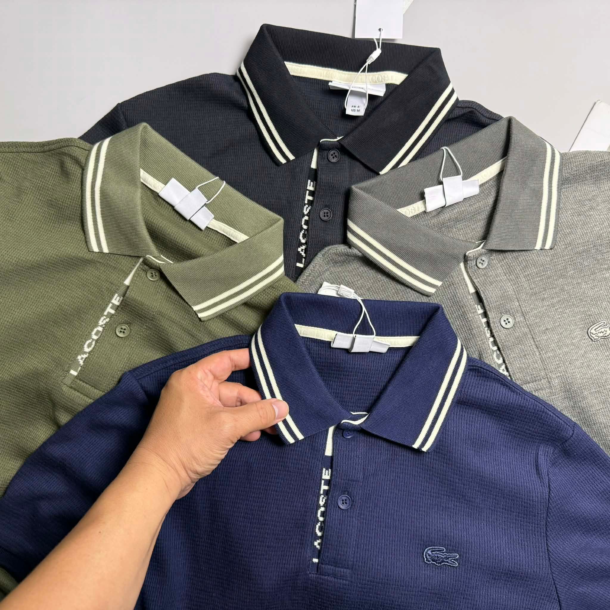 POLO LA.COSTE CHỮ DƯỚI KHUY SLIM 7624