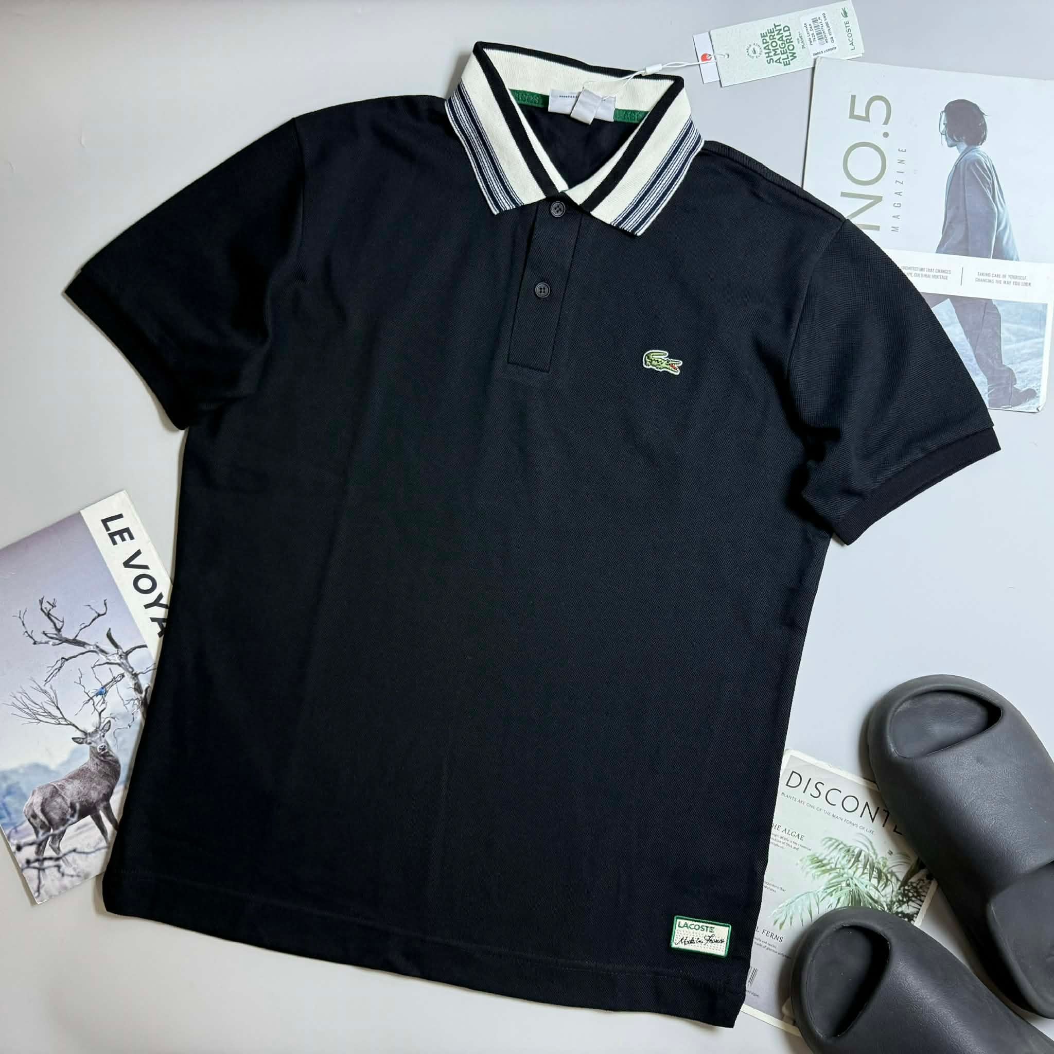 POLO LA.COSTE CỔ KẺ & LOGO VẠT ÁO 7628