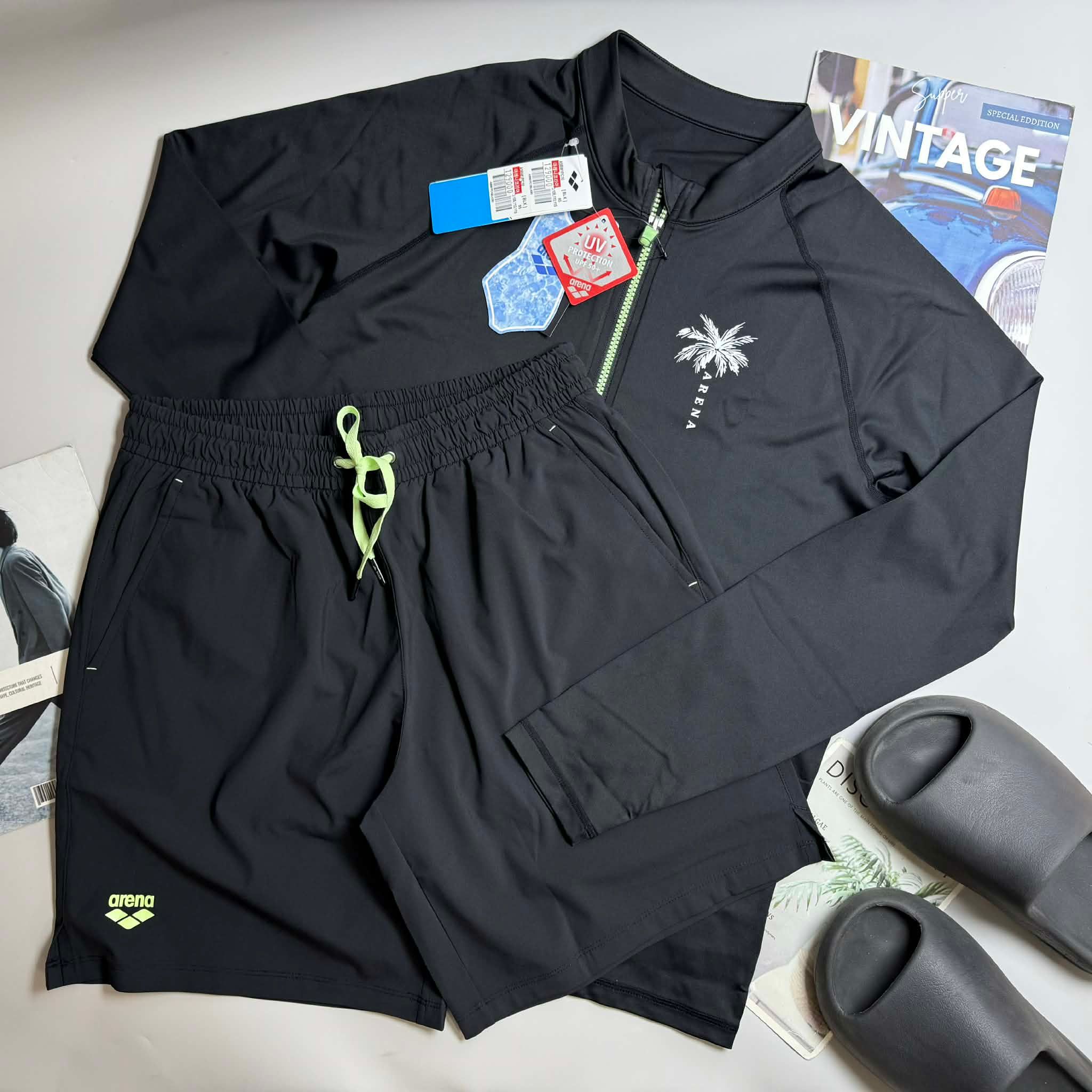 BỘ ĐỒ CHỐNG NẮNG ARENA RELAX FIT ZIP UP 5510