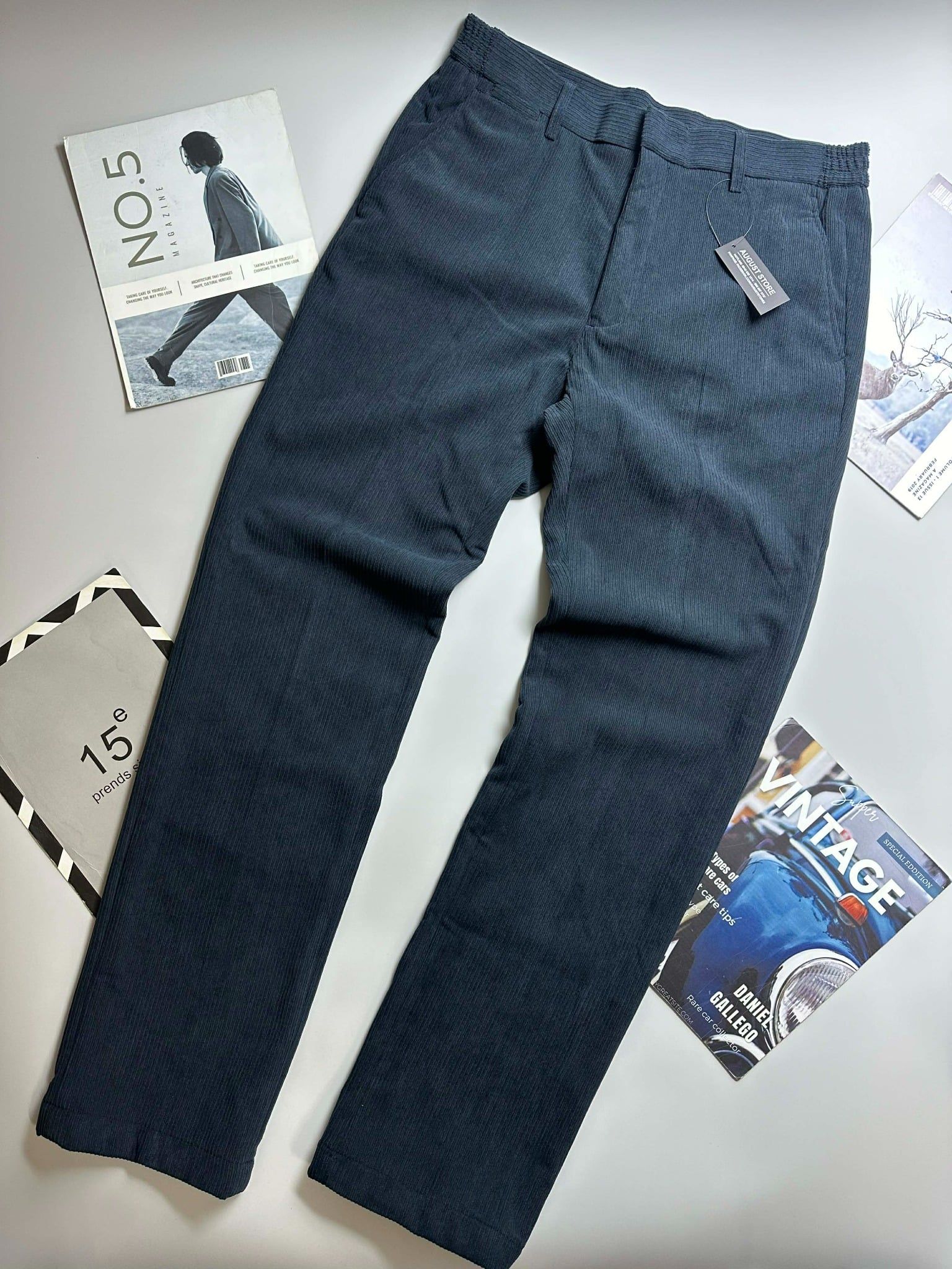 QUẦN NHUNG KẺ TĂM CẠP CHUN CRO.CODILE 4502