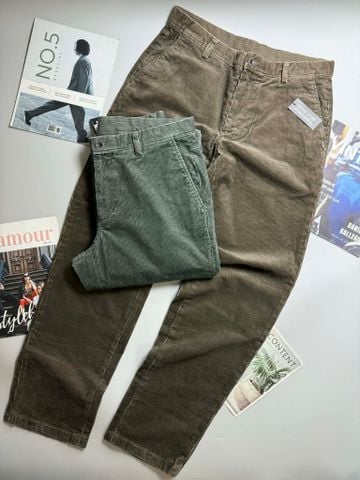 QUẦN NHUNG KẺ TĂM OL.ZEN RELAXED FIT 3030