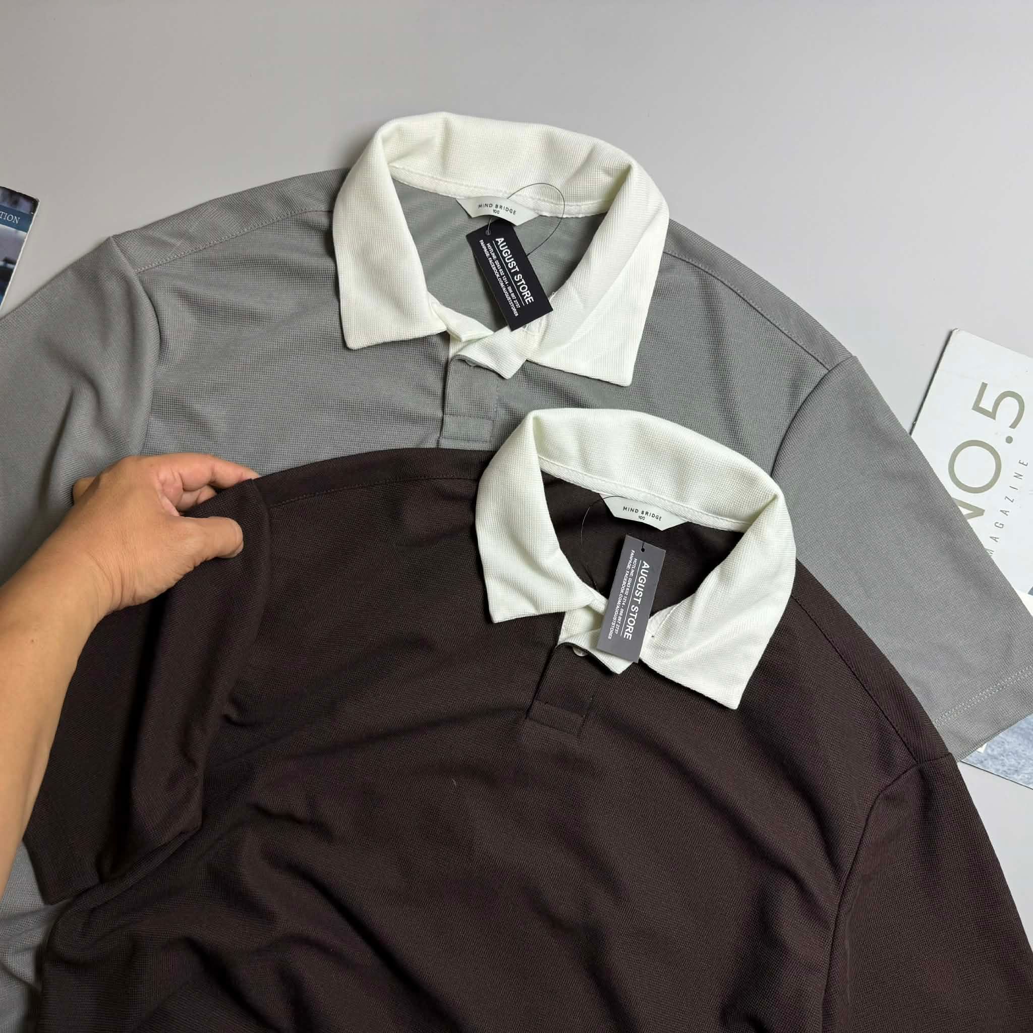 POLO MIND.BRIDGE PHỐI CỔ TRẮNG 3230