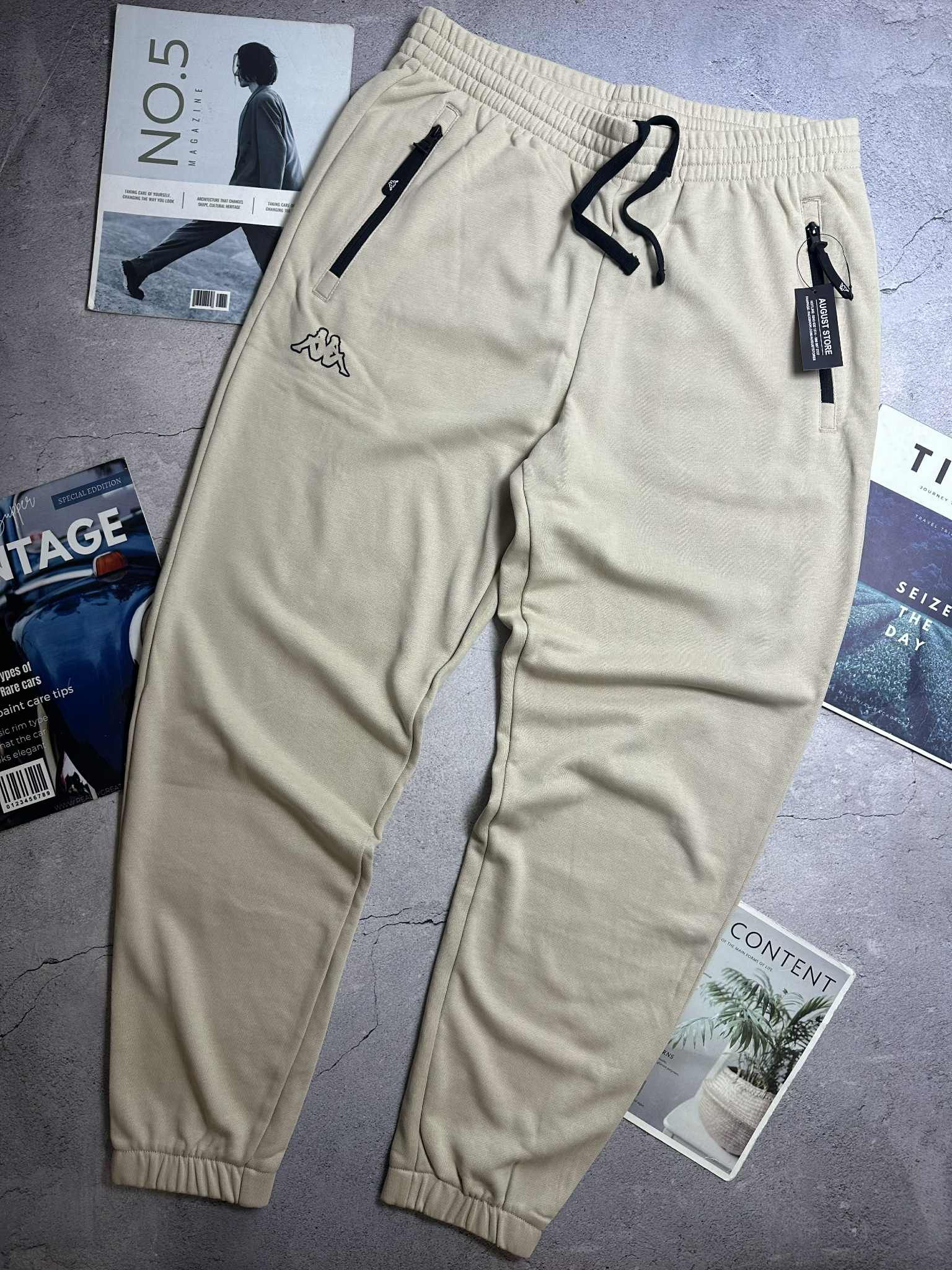JOGGER NỈ KHÓA TÚI KAP.PA LOOSE FIT 7634