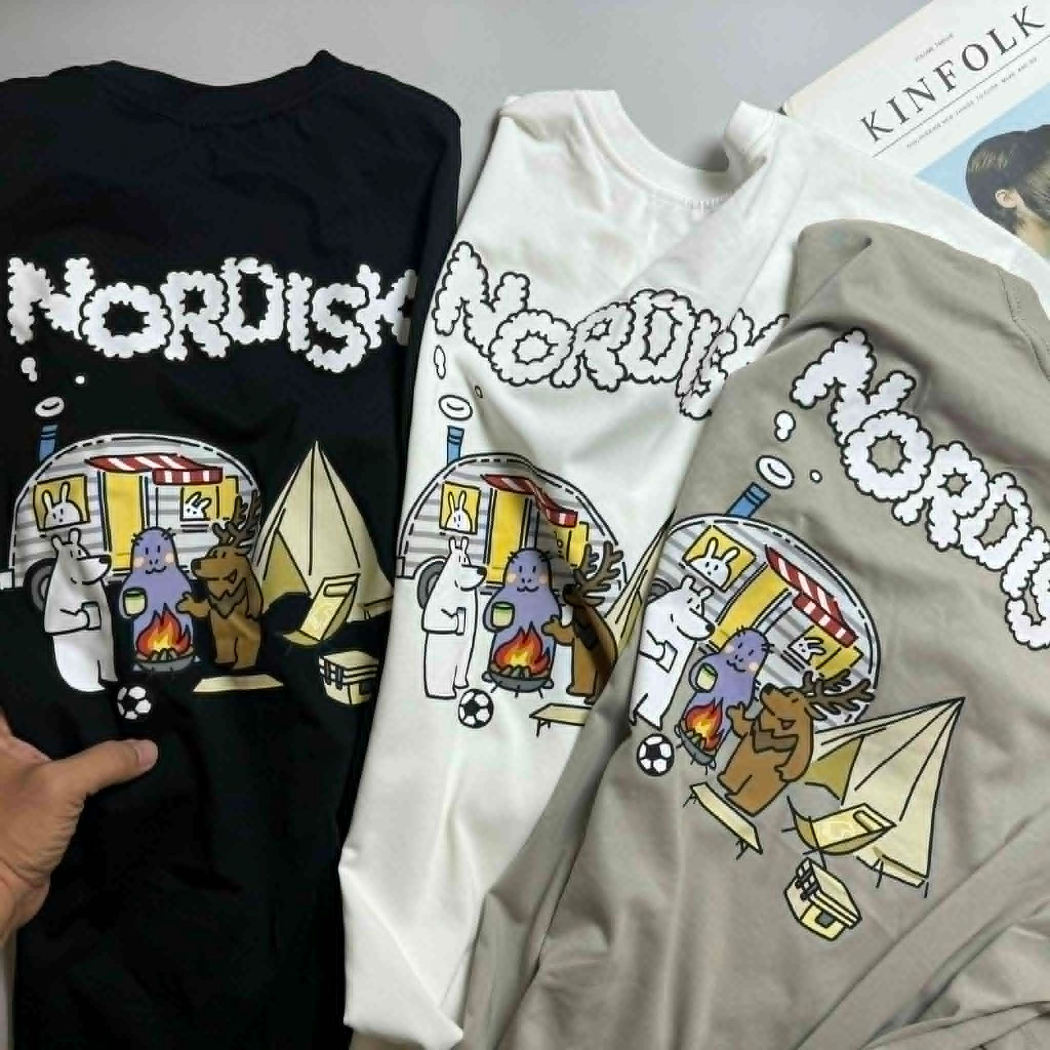 ÁO CT NOR.DISK HÌNH IN SAU LƯNG UNISEX 3014