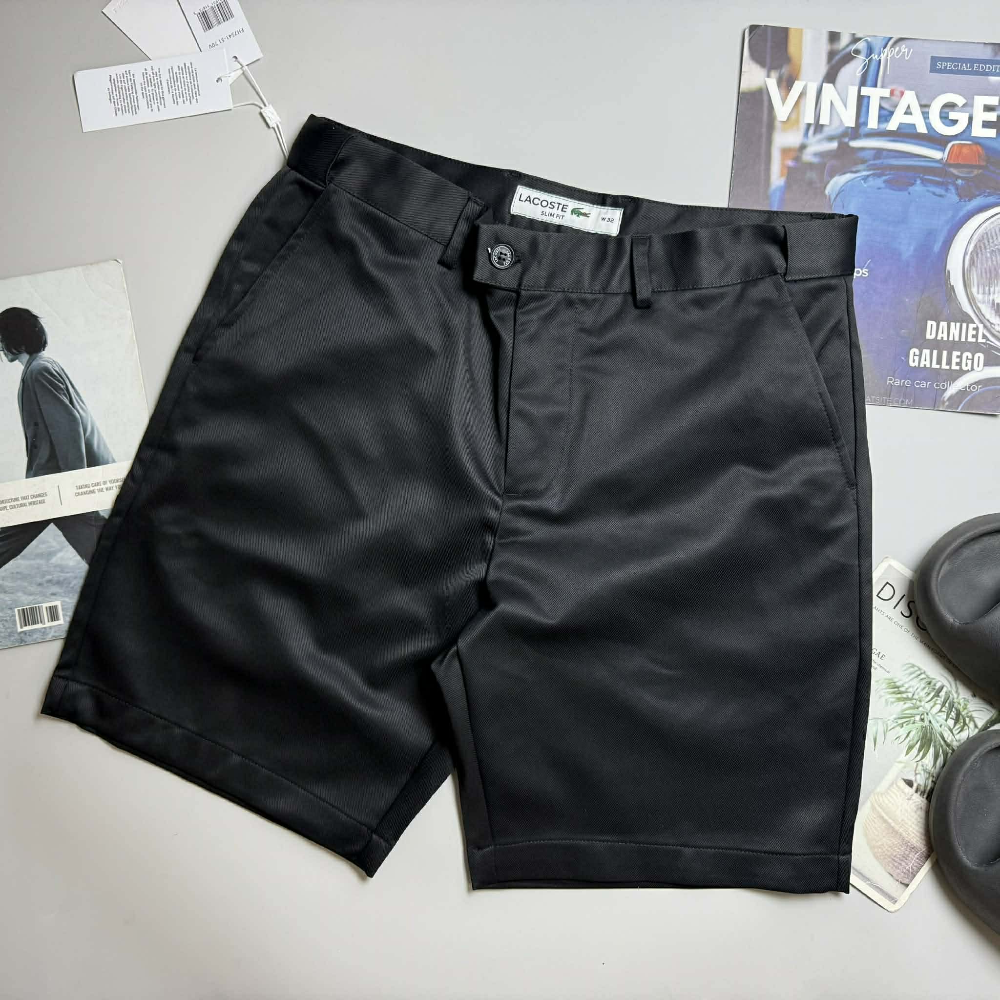 SHORT VẢI LA.COSTE LOGO TÚI SLIM 6627