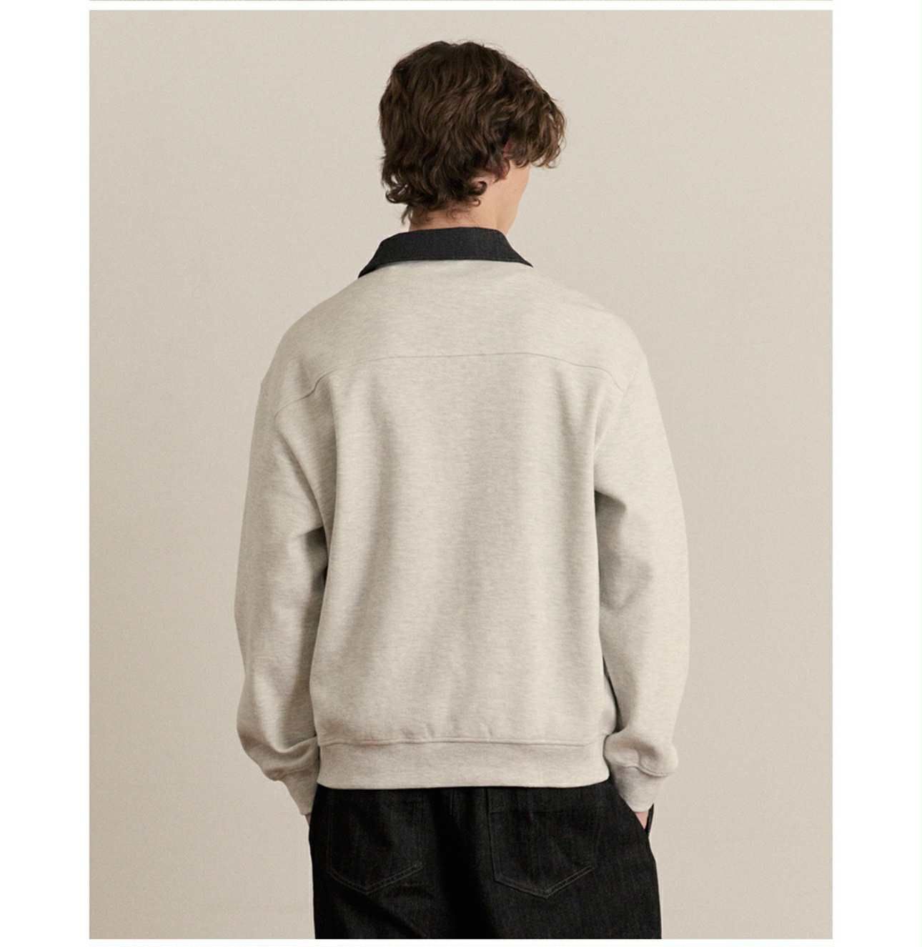 POLO NỈ DT MIND.BRIDGE PHỐI CỔ VẢI JEAN 6124