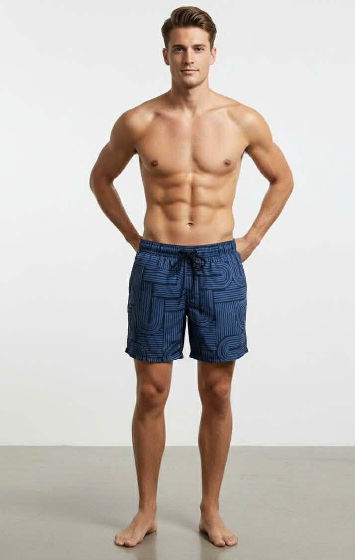 QUẦN BƠI TOMMY HỌA TIẾT LOGO 5667