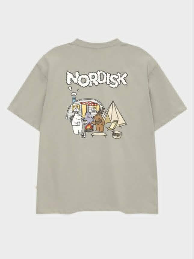 ÁO CT NOR.DISK HÌNH IN SAU LƯNG UNISEX 3014
