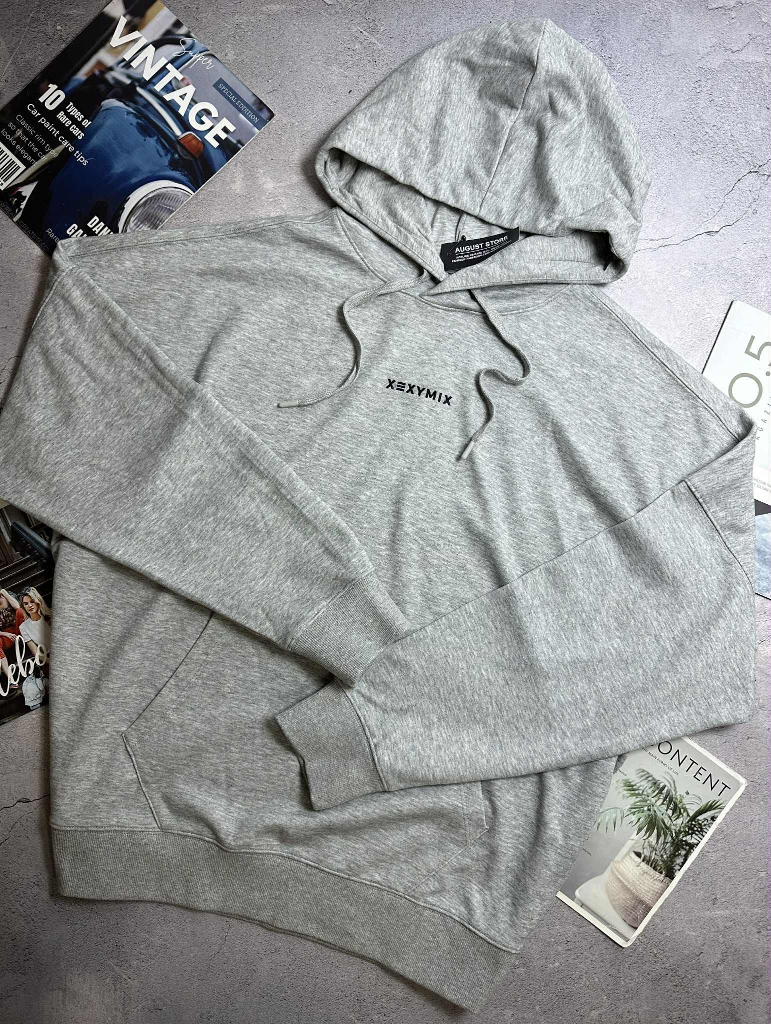 HOODIE XEXY.MIX FINE COTTON OVERFIT MẶC ĐÔI 2813