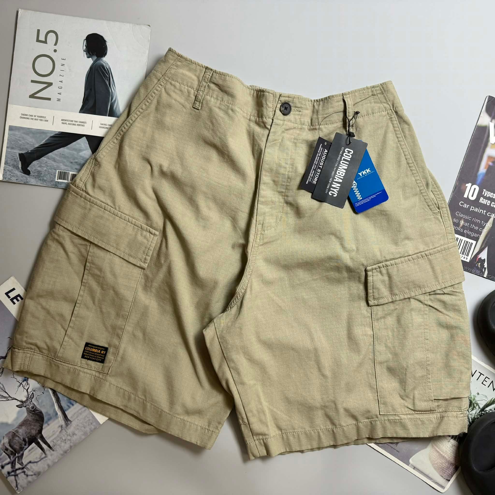 SHORT KAKI COLUM.BIA NYC RIBSTOP POCKET 3269