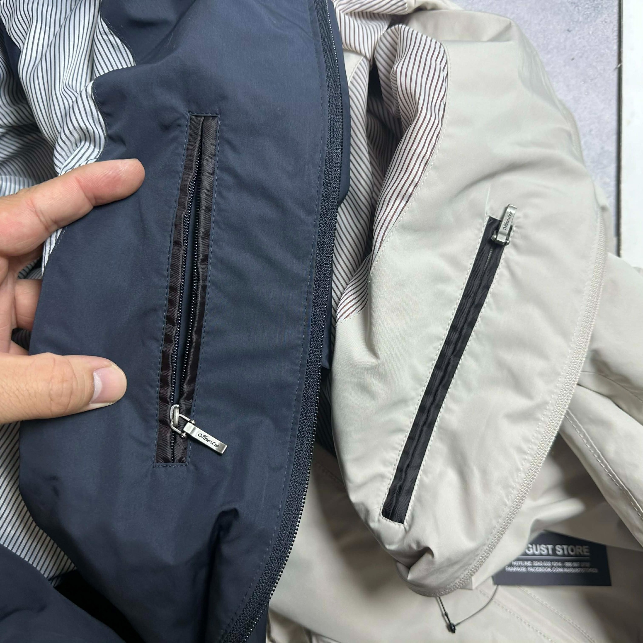 AK GIÓ VIỀN CỔ & TÚI MAES.TRO 1827