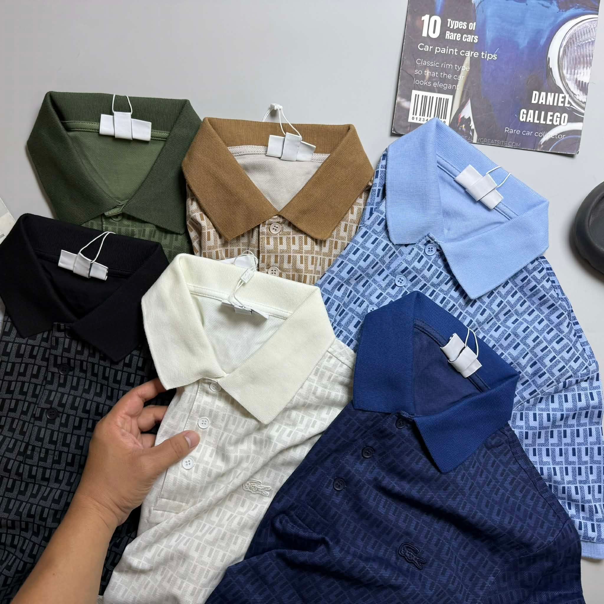 POLO LA.COSTE HỌA TIẾT LOGO NGỰC SLIM 7634