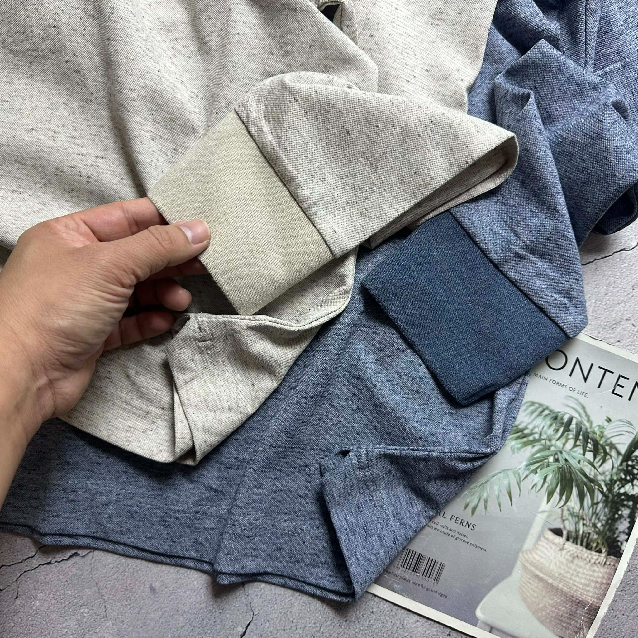 POLO DÀI TAY LA.COSTE VIỀN CỔ KẺ SLIM 6722