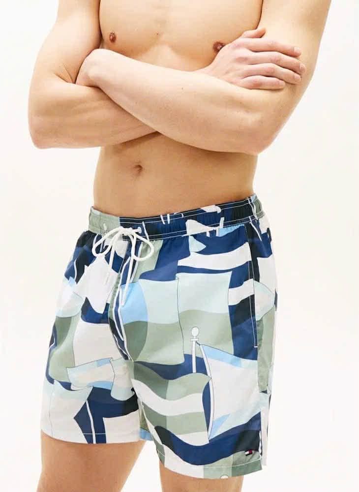 QUẦN BƠI TOMMY HỌA TIẾT LOGO 5667