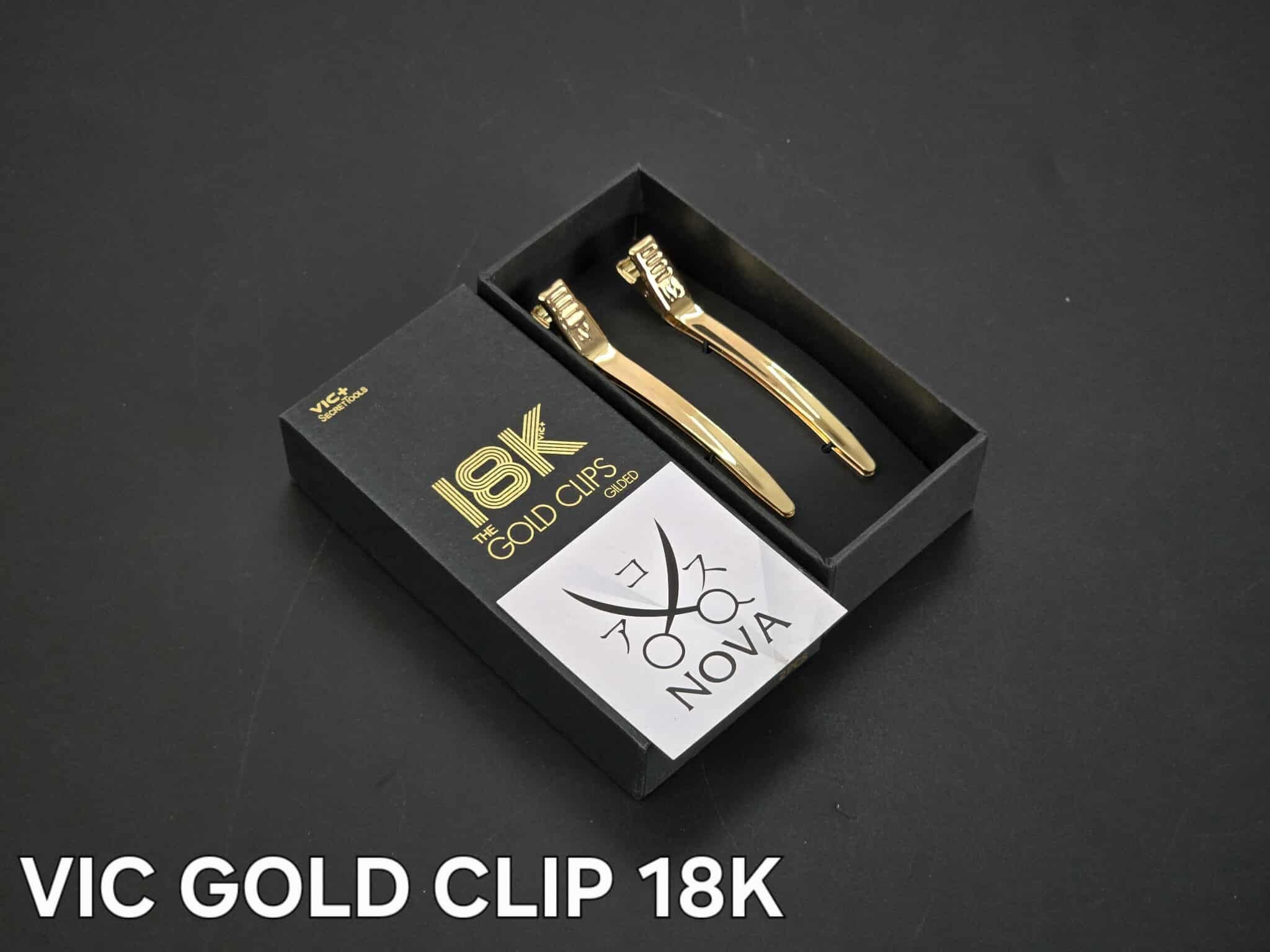  VIC - Kẹp cắt tóc 18k Gold Clip (2c/hộp) 