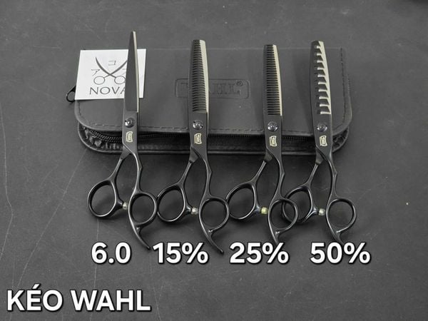  WAHL - Kéo cắt tóc đen 