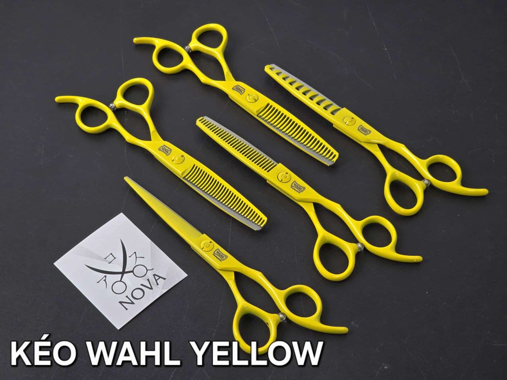  WAHL - Kéo cắt tóc vàng 