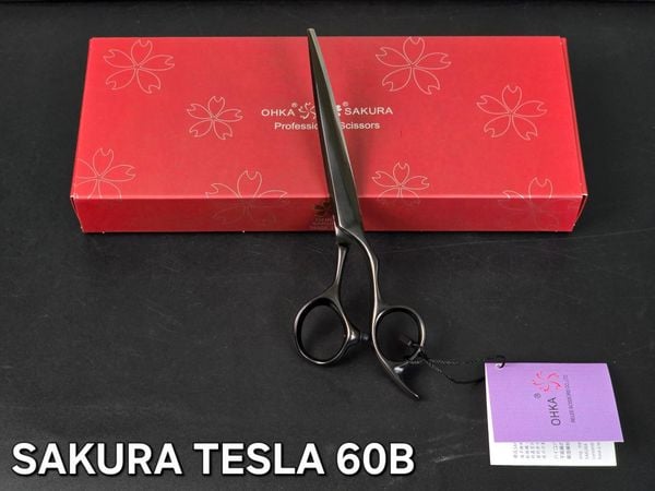  Sakura Kéo cắt TESLA đen 