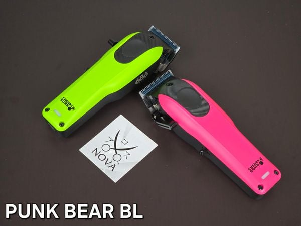  Cherry Bomb - Tông đơ PUNK BEAR - Motor khổng chổi than -Lưỡi cắt Powder metal 