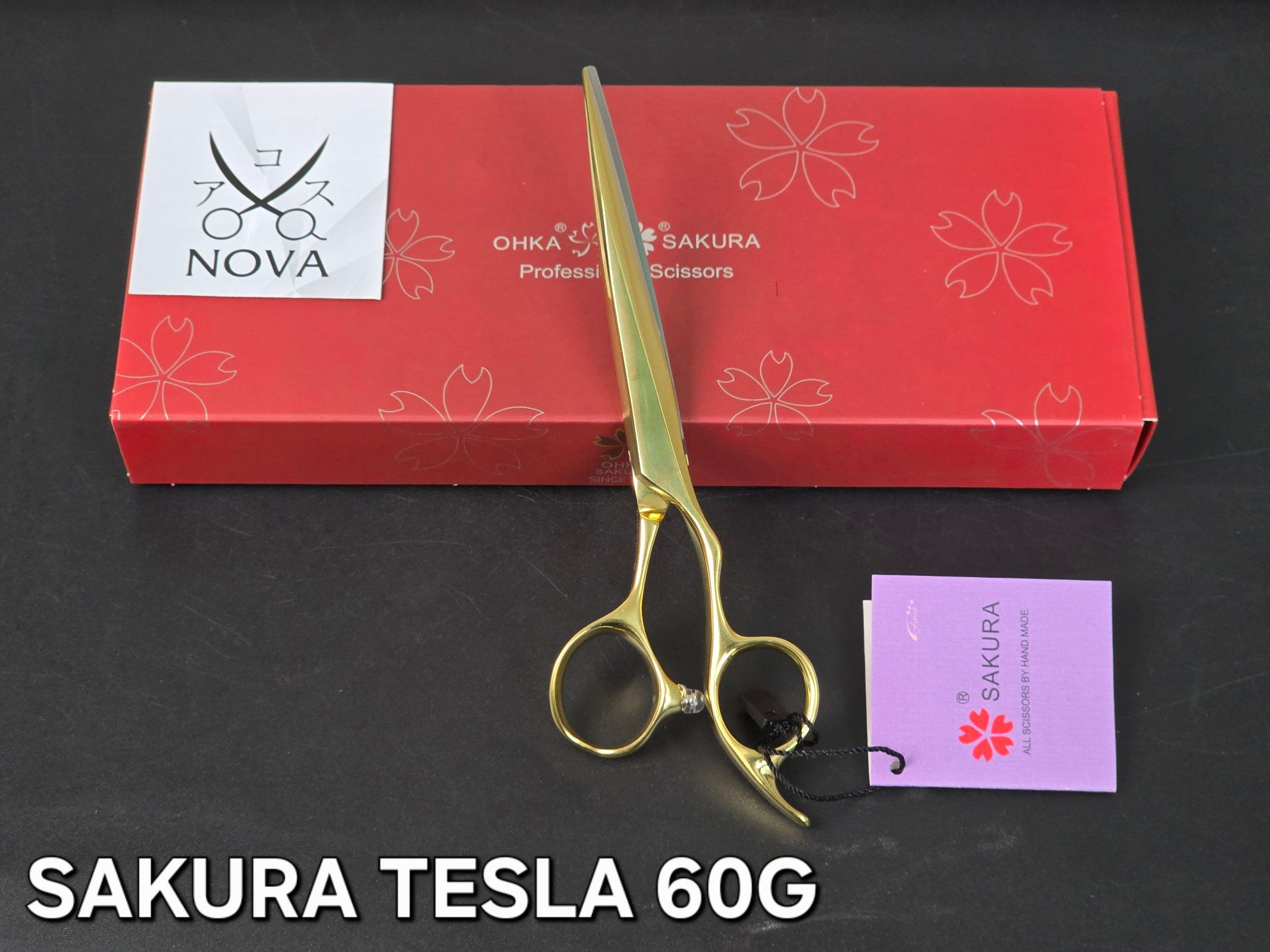  Sakura Kéo cắt TESLA vàng 