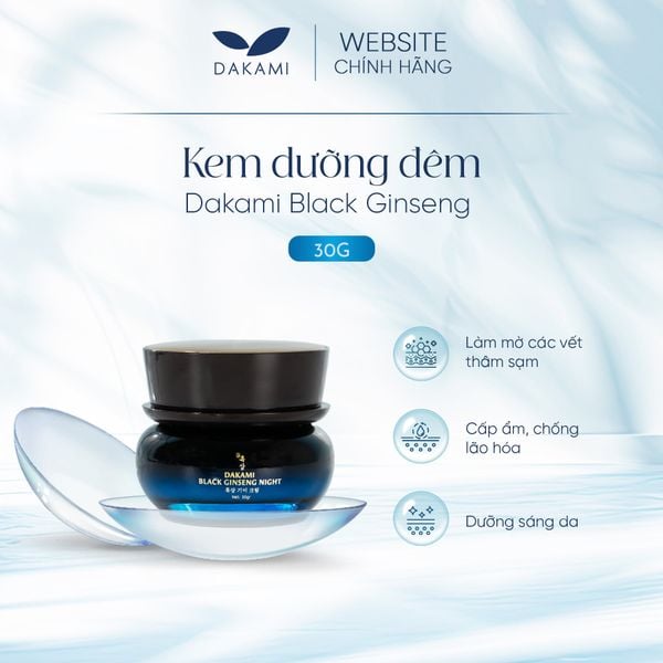  Kem Đêm Sâm đen Dakami Black Ginseng 