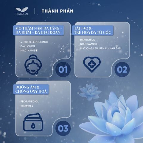  DƯỠNG DA SÁNG - MỜ THÂM NÁM TOÀN DIỆN 