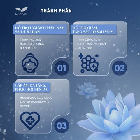  MỜ THÂM NÁM & PHỤC HỒI TRẺ HOÁ DA TOÀN DIỆN 