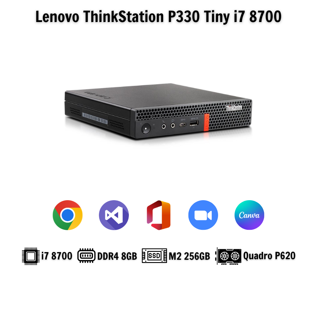 Mini PC Lenovo ThinkStation P330 Tiny (i7 8700 | DDR4 8GB | M2