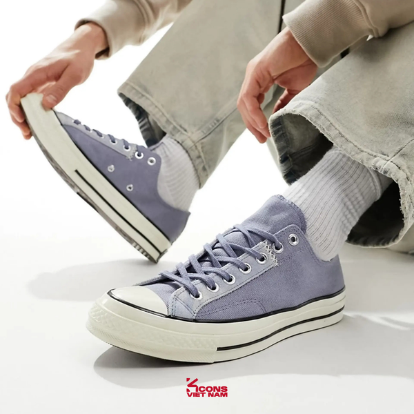 Deal Cuối, Chốt Nhanh! Giày Converse Chuck 70 Mix Material Shoes 'Thunder Daze' A06539C Low Top