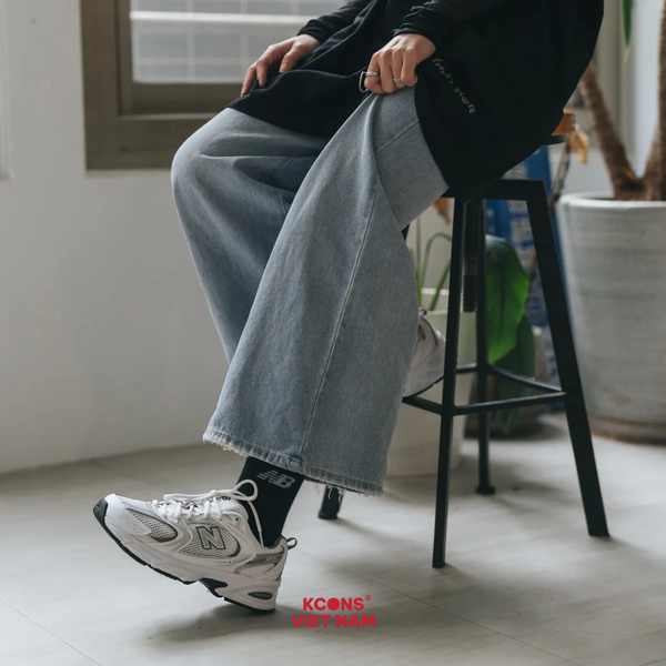 Giày New Balance 530 White Silver MR530AD Công Nghệ Đệm ABZORB