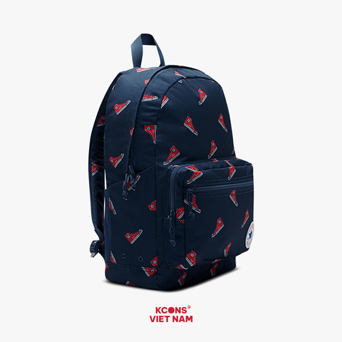 Ba lô Converse Go 2 Backpack CONMA5665-B8A Navy In Hoạ Tiết Giày Unisex