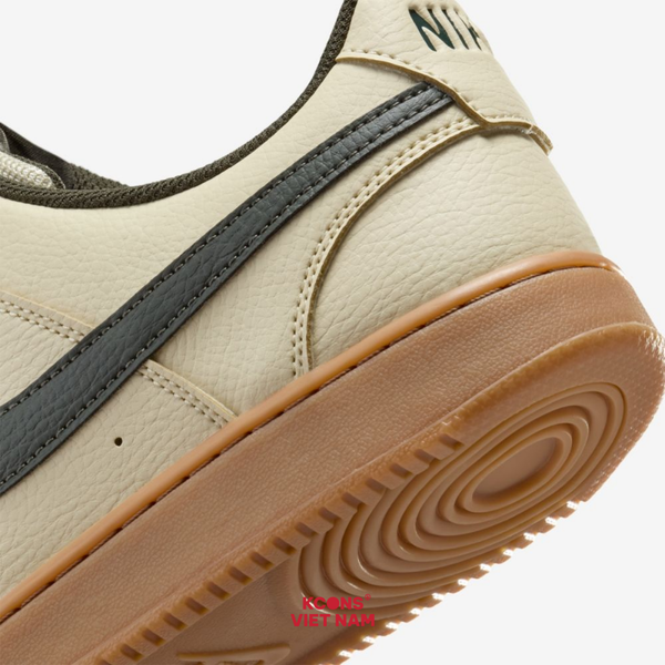 Giày Nike Court Vision Low Leather Khaki/Sequoia-Gum Med Brown HV4506-200