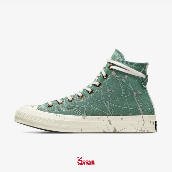 Giày Converse Chuck 70s High Top Paint Splatter 'Admire Elm' A06540C Shoes Nam Đế Bằng Sneaker