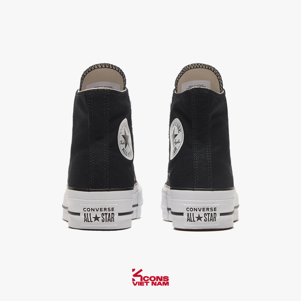 Deal Cuối, Chốt Nhanh! Giày Converse Chuck Taylor All Star Canvas Platform Black High Top 560845C