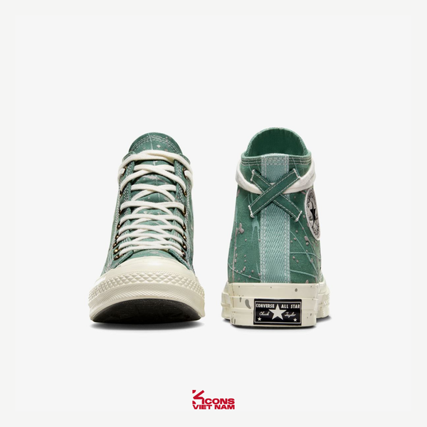 Giày Converse Chuck 70s High Top Paint Splatter 'Admire Elm' A06540C Shoes Nam Đế Bằng Sneaker