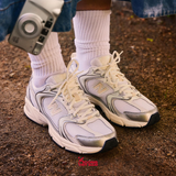 Giày New Balance 530 Silver Metallic Linen Unisex Nam Nữ - U530ESB ABZORB Cushioning