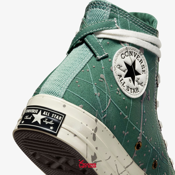 Giày Converse Chuck 70s High Top Paint Splatter 'Admire Elm' A06540C Shoes Nam Đế Bằng Sneaker