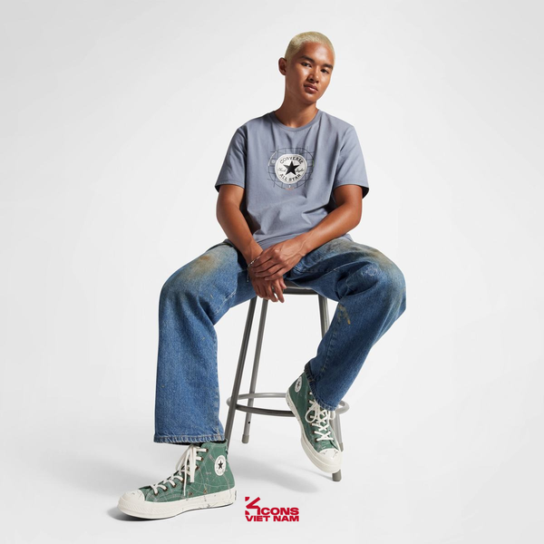 Giày Converse Chuck 70s High Top Paint Splatter 'Admire Elm' A06540C Shoes Nam Đế Bằng Sneaker