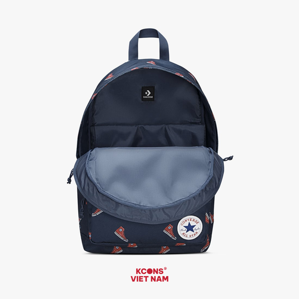 Ba lô Converse Go 2 Backpack CONMA5665-B8A Navy In Hoạ Tiết Giày Unisex