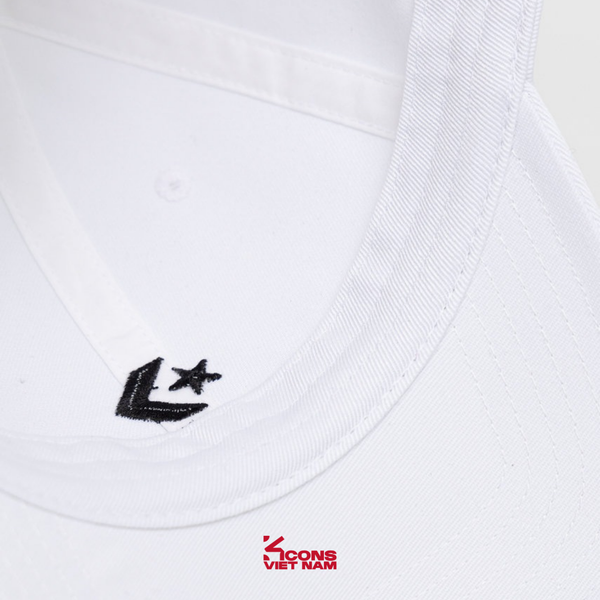 Nón Converse Logo Lock-Up Baseball Hat White 10022131-A02