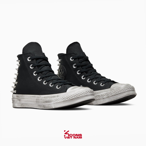 Deal Cuối – Chốt Nhanh! Giày Converse CHUCK 70 STUDDED HIGH TOP BLACK A07207C